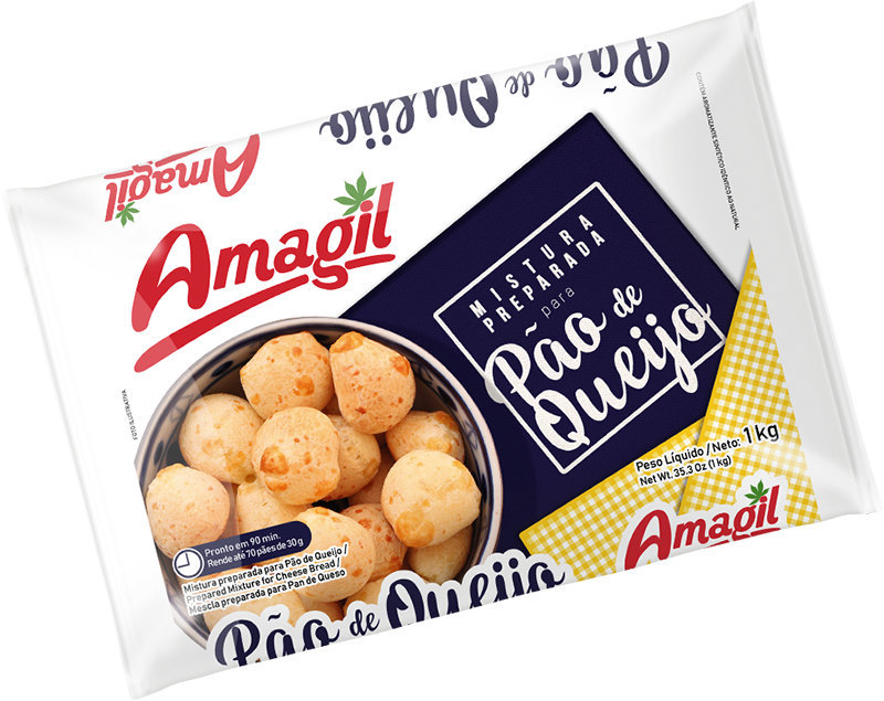 Mistura para Pão de Queijo Amagil embalagem 1kg